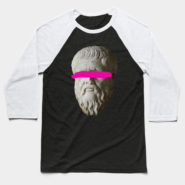 Plato Vaporwave Edition Baseball T-Shirt by isstgeschichte